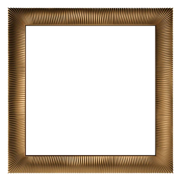 Set of Gold frame. Isolated over white background — Stock Photo, Image