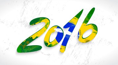 Brezilya bayrağı ile doku