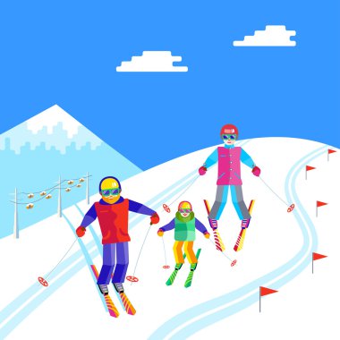 Kayak ve eğlenceli insanlar