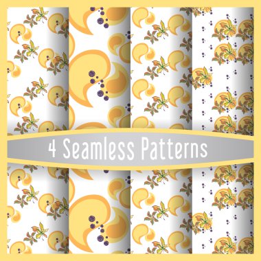 Sonbahar Maple Leaf Seamless Modeli