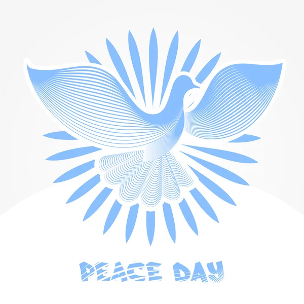 Emblem Internasjonal Fredsdag – stockvektor