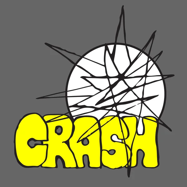 Crash and Boom. Destruction illustration — Stock Vector