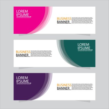 Vektör tasarım web pankartı şablonu. Web Tasarım Elementleri - Başlık Tasarımı. Gri arkaplan üzerine soyut geometrik web afişi şablonu. Modern pankart.