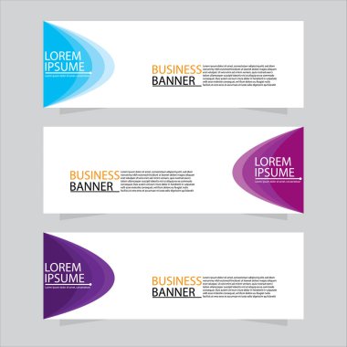 Vektör tasarım web pankartı şablonu. Web Tasarım Elementleri - Başlık Tasarımı. Gri arkaplan üzerine soyut geometrik web afişi şablonu. Modern pankart.