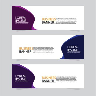 Vektör tasarım web pankartı şablonu. Web Tasarım Elementleri - Başlık Tasarımı. Gri arkaplan üzerine soyut geometrik web afişi şablonu. Modern pankart.