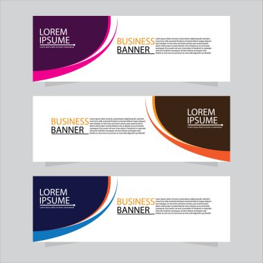 Vektör tasarım web pankartı şablonu. Web Tasarım Elementleri - Başlık Tasarımı. Gri arkaplan üzerine soyut geometrik web afişi şablonu. Modern pankart.