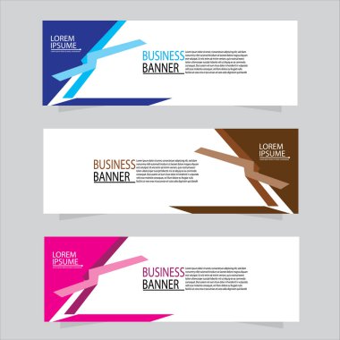Vektör tasarım web pankartı şablonu. Web Tasarım Elementleri - Başlık Tasarımı. Gri arkaplan üzerine soyut geometrik web afişi şablonu. Modern pankart.