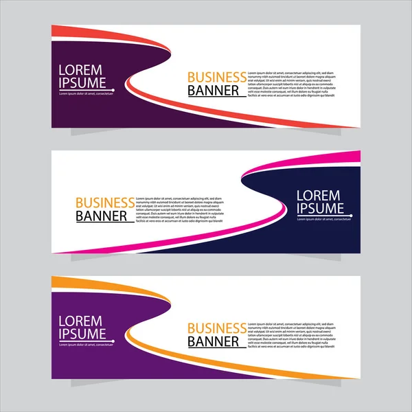 Vektör tasarım web pankartı şablonu. Web Tasarım Elementleri - Başlık Tasarımı. Gri arkaplan üzerine soyut geometrik web afişi şablonu. Modern pankart.