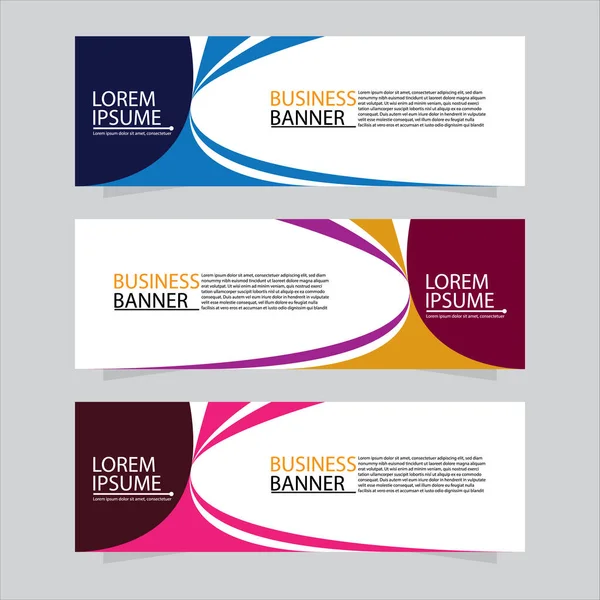 Vektör tasarım web pankartı şablonu. Web Tasarım Elementleri - Başlık Tasarımı. Gri arkaplan üzerine soyut geometrik web afişi şablonu. Modern pankart.