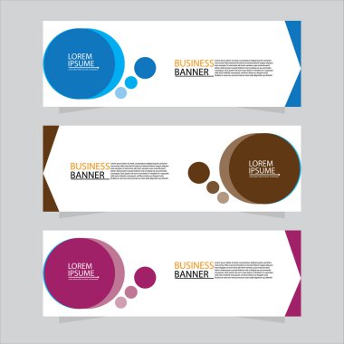 Vektör tasarım web pankartı şablonu. Web Tasarım Elementleri - Başlık Tasarımı. Gri arkaplan üzerine soyut geometrik web afişi şablonu. Modern pankart.