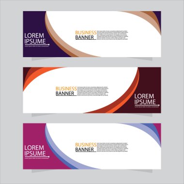 Vektör tasarım web pankartı şablonu. Web Tasarım Elementleri - Başlık Tasarımı. Gri arkaplan üzerine soyut geometrik web afişi şablonu. Modern pankart.