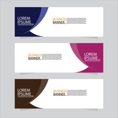 Vektör tasarım web pankartı şablonu. Web Tasarım Elementleri - Başlık Tasarımı. Gri arkaplan üzerine soyut geometrik web afişi şablonu. Modern pankart.