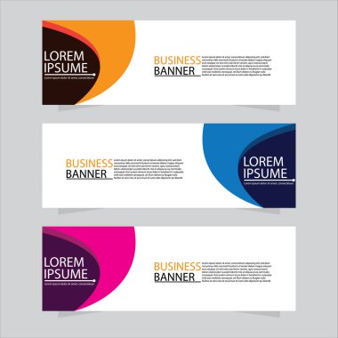 Vektör tasarım web pankartı şablonu. Web Tasarım Elementleri - Başlık Tasarımı. Gri arkaplan üzerine soyut geometrik web afişi şablonu. Modern pankart.