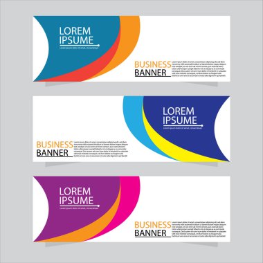 Vektör tasarım web pankartı şablonu. Web Tasarım Elementleri - Başlık Tasarımı. Gri arkaplan üzerine soyut geometrik web afişi şablonu. Modern pankart.