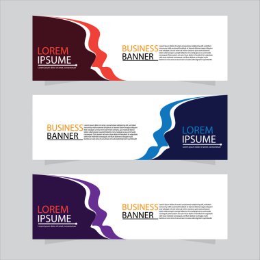 Vektör tasarım web pankartı şablonu. Web Tasarım Elementleri - Başlık Tasarımı. Gri arkaplan üzerine soyut geometrik web afişi şablonu. Modern pankart.