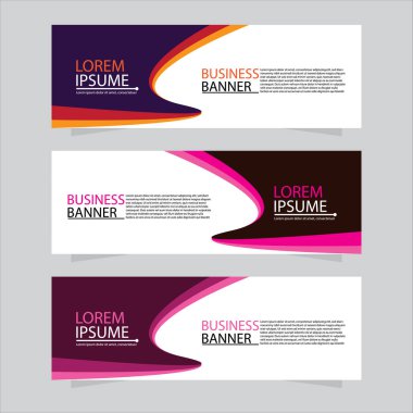 Vektör tasarım web pankartı şablonu. Web Tasarım Elementleri - Başlık Tasarımı. Gri arkaplan üzerine soyut geometrik web afişi şablonu. Modern pankart.