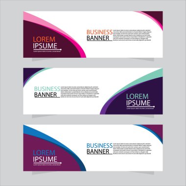 Vektör tasarım web pankartı şablonu. Web Tasarım Elementleri - Başlık Tasarımı. Gri arkaplan üzerine soyut geometrik web afişi şablonu. Modern pankart.