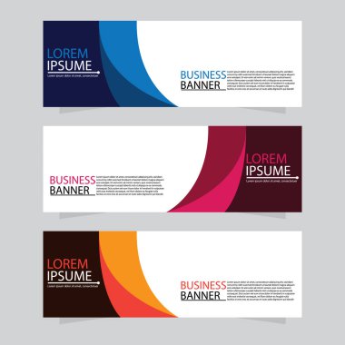Vektör tasarım web pankartı şablonu. Web Tasarım Elementleri - Başlık Tasarımı. Gri arkaplan üzerine soyut geometrik web afişi şablonu. Modern pankart.