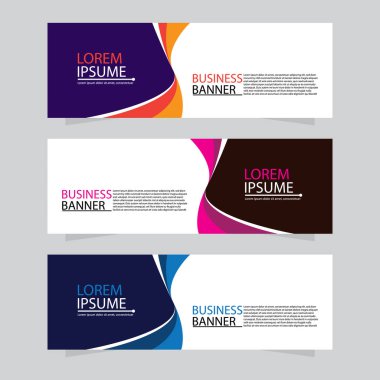 Vektör tasarım web pankartı şablonu. Web Tasarım Elementleri - Başlık Tasarımı. Gri arkaplan üzerine soyut geometrik web afişi şablonu. Modern pankart.