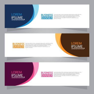 Vektör tasarım web pankartı şablonu. Web Tasarım Elementleri - Başlık Tasarımı. Gri arkaplan üzerine soyut geometrik web afişi şablonu. Modern pankart.