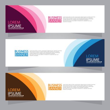 Vektör tasarım web pankartı şablonu. Web Tasarım Elementleri - Başlık Tasarımı. Gri arkaplan üzerine soyut geometrik web afişi şablonu. Modern pankart.