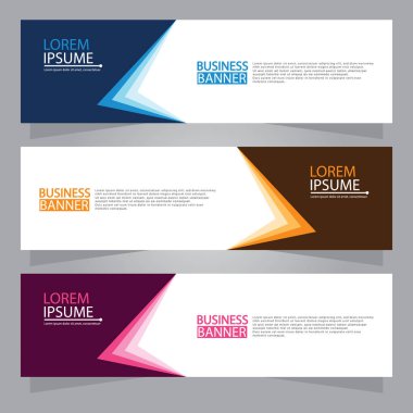 Vektör tasarım web pankartı şablonu. Web Tasarım Elementleri - Başlık Tasarımı. Gri arkaplan üzerine soyut geometrik web afişi şablonu. Modern pankart.