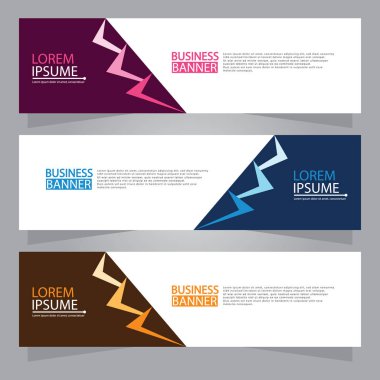 Vektör tasarım web pankartı şablonu. Web Tasarım Elementleri - Başlık Tasarımı. Gri arkaplan üzerine soyut geometrik web afişi şablonu. Modern pankart.