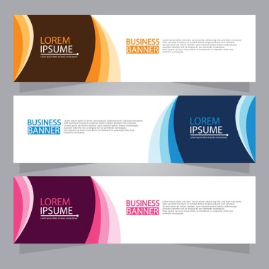 Vektör tasarım web pankartı şablonu. Web Tasarım Elementleri - Başlık Tasarımı. Gri arkaplan üzerine soyut geometrik web afişi şablonu. Modern pankart.