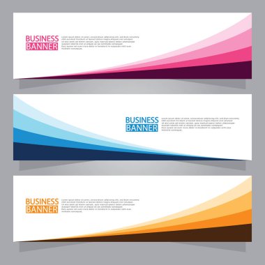 Vektör tasarım web pankartı şablonu. Web Tasarım Elementleri - Başlık Tasarımı. Gri arkaplan üzerine soyut geometrik web afişi şablonu. Modern pankart.