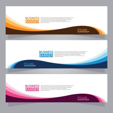 Vektör tasarım web pankartı şablonu. Web Tasarım Elementleri - Başlık Tasarımı. Gri arkaplan üzerine soyut geometrik web afişi şablonu. Modern pankart.