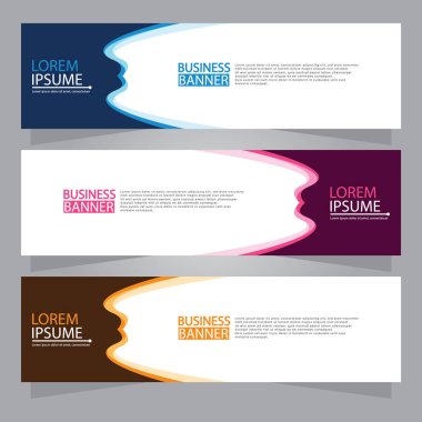 Vektör tasarım web pankartı şablonu. Web Tasarım Elementleri - Başlık Tasarımı. Gri arkaplan üzerine soyut geometrik web afişi şablonu. Modern pankart.