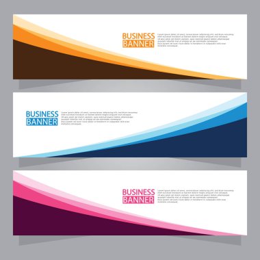 Vektör tasarım web pankartı şablonu. Web Tasarım Elementleri - Başlık Tasarımı. Gri arkaplan üzerine soyut geometrik web afişi şablonu. Modern pankart.