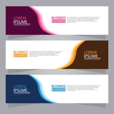 Vektör tasarım web pankartı şablonu. Web Tasarım Elementleri - Başlık Tasarımı. Gri arkaplan üzerine soyut geometrik web afişi şablonu. Modern pankart.