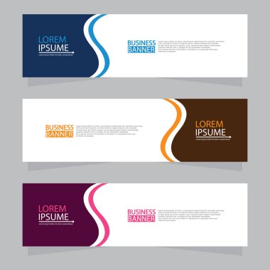 Vektör tasarım web pankartı şablonu. Web Tasarım Elementleri - Başlık Tasarımı. Gri arkaplan üzerine soyut geometrik web afişi şablonu. Modern pankart.