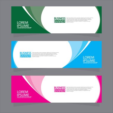 Vektör tasarım web pankartı şablonu. Web Tasarım Elementleri - Başlık Tasarımı. Gri arkaplan üzerine soyut geometrik web afişi şablonu. Modern pankart.