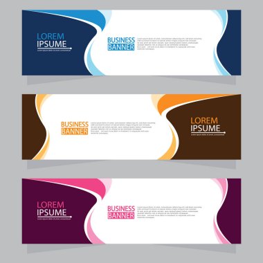 Vektör tasarım web pankartı şablonu. Web Tasarım Elementleri - Başlık Tasarımı. Gri arkaplan üzerine soyut geometrik web afişi şablonu. Modern pankart.