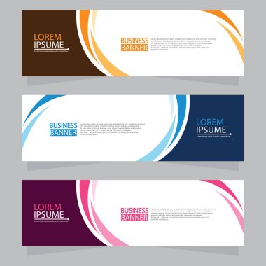 Vektör tasarım web pankartı şablonu. Web Tasarım Elementleri - Başlık Tasarımı. Gri arkaplan üzerine soyut geometrik web afişi şablonu. Modern pankart.