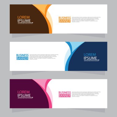 Vektör tasarım web pankartı şablonu. Web Tasarım Elementleri - Başlık Tasarımı. Gri arkaplan üzerine soyut geometrik web afişi şablonu. Modern pankart.