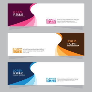 Vektör tasarım web pankartı şablonu. Web Tasarım Elementleri - Başlık Tasarımı. Gri arkaplan üzerine soyut geometrik web afişi şablonu. Modern pankart.