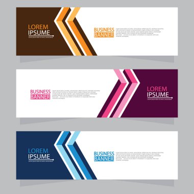 Vektör tasarım web pankartı şablonu. Web Tasarım Elementleri - Başlık Tasarımı. Gri arkaplan üzerine soyut geometrik web afişi şablonu. Modern pankart.