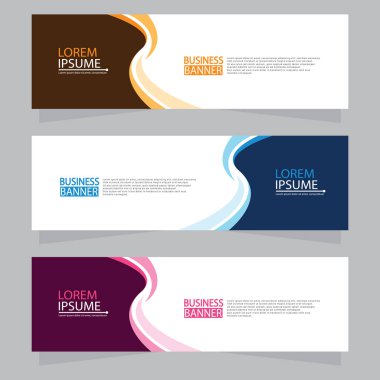 Vektör tasarım web pankartı şablonu. Web Tasarım Elementleri - Başlık Tasarımı. Gri arkaplan üzerine soyut geometrik web afişi şablonu. Modern pankart.