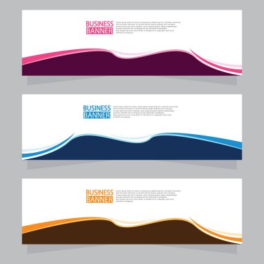 Vektör tasarım web pankartı şablonu. Web Tasarım Elementleri - Başlık Tasarımı. Gri arkaplan üzerine soyut geometrik web afişi şablonu. Modern pankart.