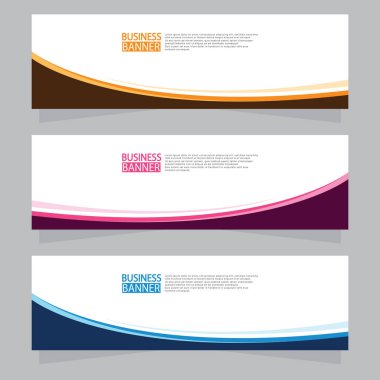 Vektör tasarım web pankartı şablonu. Web Tasarım Elementleri - Başlık Tasarımı. Gri arkaplan üzerine soyut geometrik web afişi şablonu. Modern pankart.