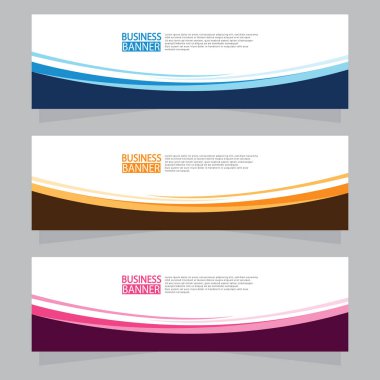 Vektör tasarım web pankartı şablonu. Web Tasarım Elementleri - Başlık Tasarımı. Gri arkaplan üzerine soyut geometrik web afişi şablonu. Modern pankart.