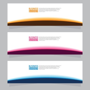 Vektör tasarım web pankartı şablonu. Web Tasarım Elementleri - Başlık Tasarımı. Gri arkaplan üzerine soyut geometrik web afişi şablonu. Modern pankart.