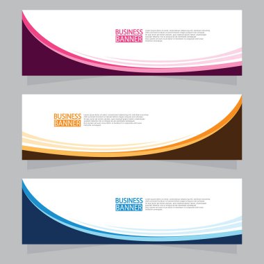 Vektör tasarım web pankartı şablonu. Web Tasarım Elementleri - Başlık Tasarımı. Gri arkaplan üzerine soyut geometrik web afişi şablonu. Modern pankart.