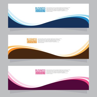 Vektör tasarım web pankartı şablonu. Web Tasarım Elementleri - Başlık Tasarımı. Gri arkaplan üzerine soyut geometrik web afişi şablonu. Modern pankart.