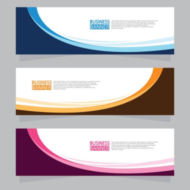 Vektör tasarım web pankartı şablonu. Web Tasarım Elementleri - Başlık Tasarımı. Gri arkaplan üzerine soyut geometrik web afişi şablonu. Modern pankart.