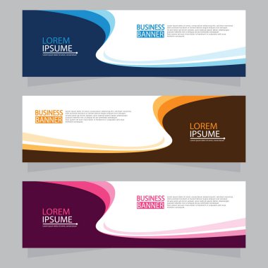 Vektör tasarım web pankartı şablonu. Web Tasarım Elementleri - Başlık Tasarımı. Gri arkaplan üzerine soyut geometrik web afişi şablonu. Modern pankart.