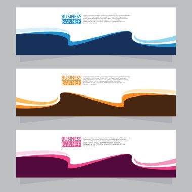 Vektör tasarım web pankartı şablonu. Web Tasarım Elementleri - Başlık Tasarımı. Gri arkaplan üzerine soyut geometrik web afişi şablonu. Modern pankart.